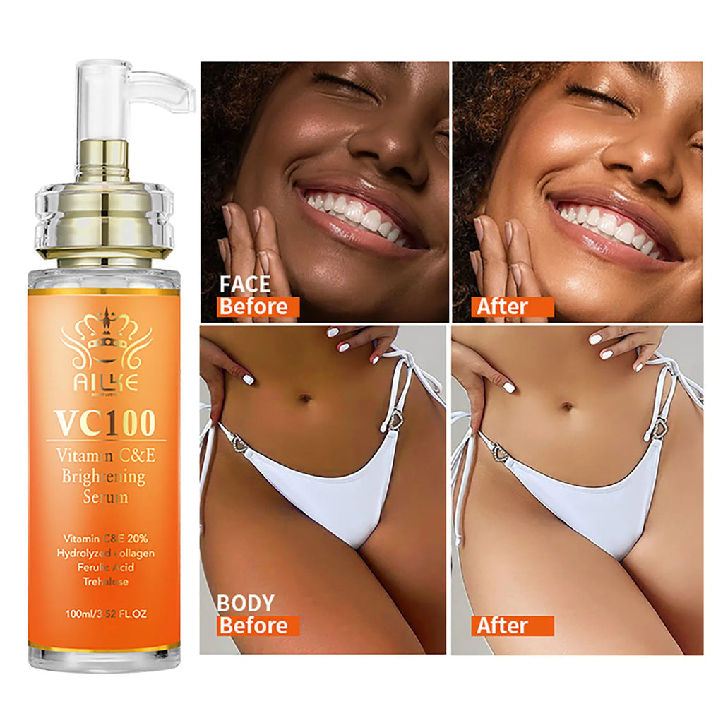 Vitamin C Whitening Kit for Women, Even Skin Tone, Clean Skin, Moisturizing, anti Wrinkles, Skin Glowing Beauty Set